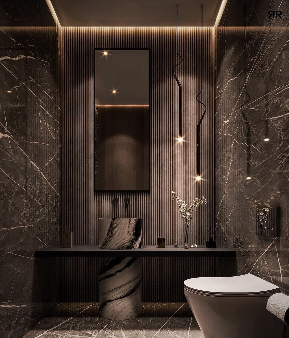 Ferma üslubu (Farmhouse) — Hamam Tualet 10