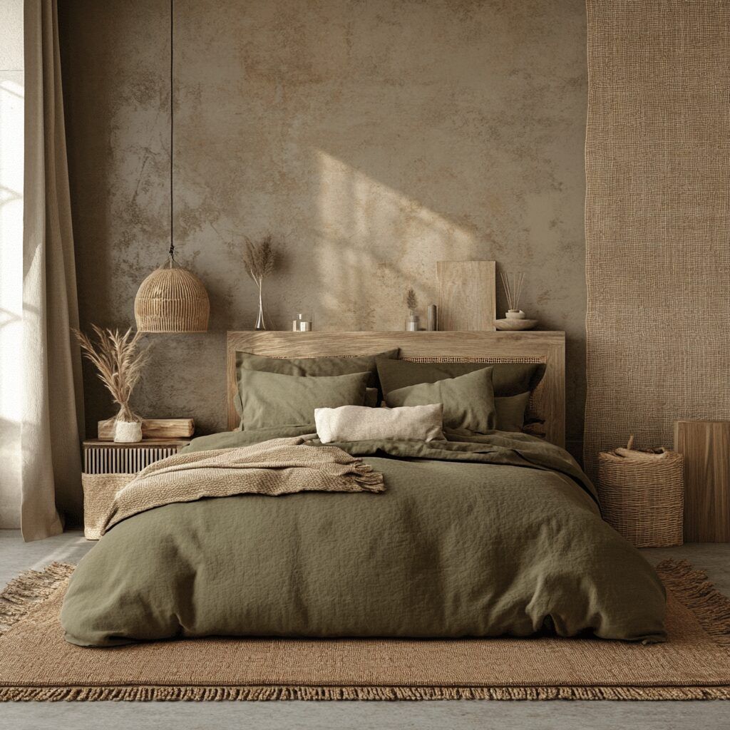 Ferma üslubu (Farmhouse) — Yataq otağı 6