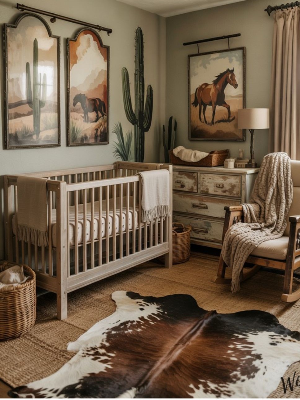 Ferma üslubu (Farmhouse) — Uşaq otağı 2