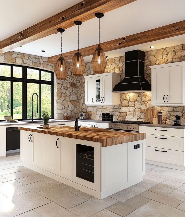 Ferma üslubu (Farmhouse) — Mətbəx 6