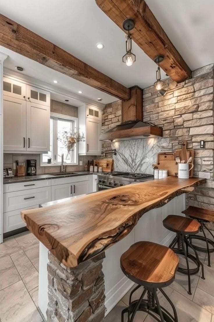 Ferma üslubu (Farmhouse) — Mətbəx 9