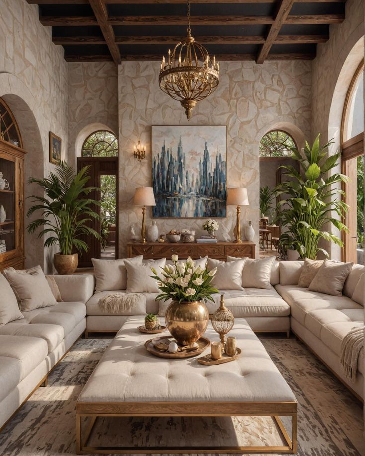 Ferma üslubu (Farmhouse) — Qonaq otağı 6