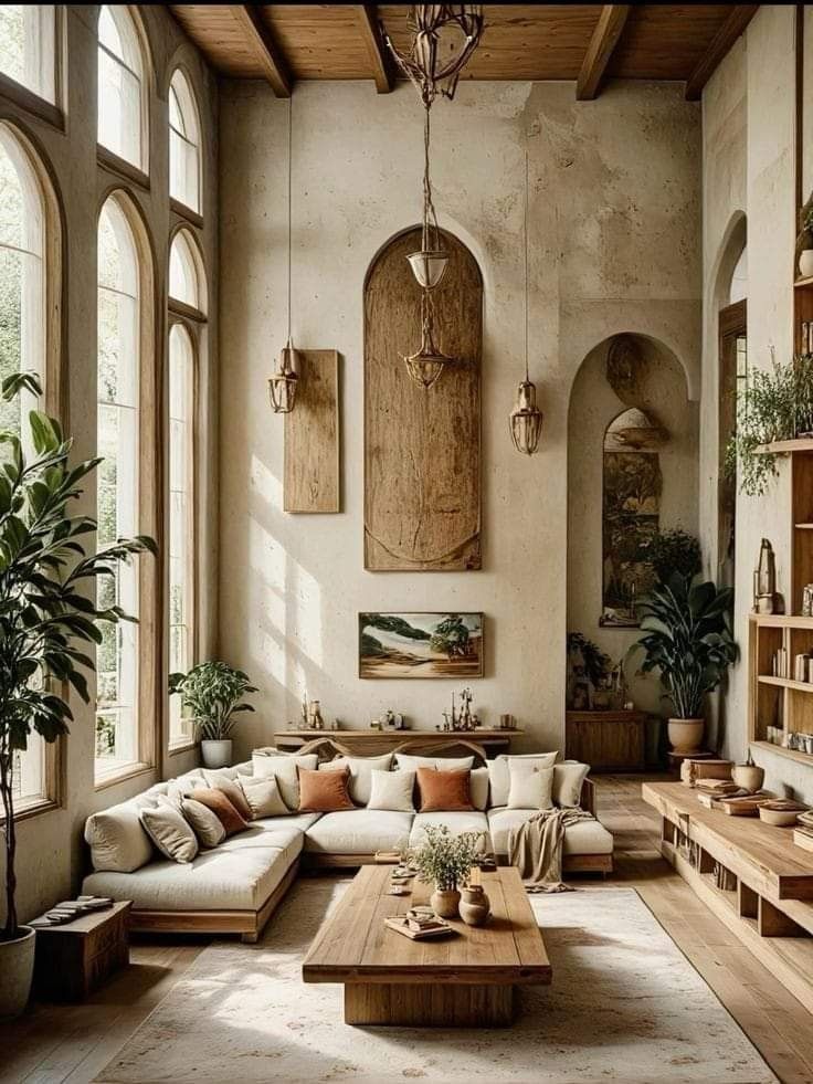 Ferma üslubu (Farmhouse) — Qonaq otağı 9