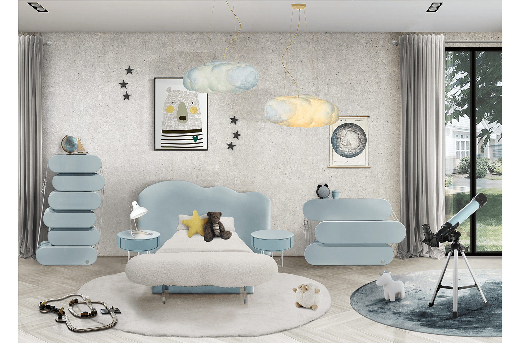 Hollywood Regency / Glam — Uşaq otağı 4