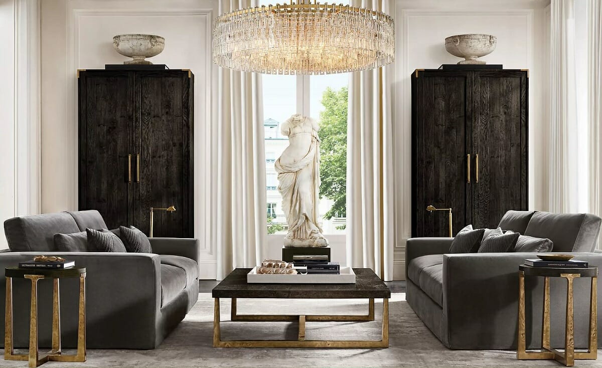 Hollywood Regency / Glam — Qonaq otağı 5