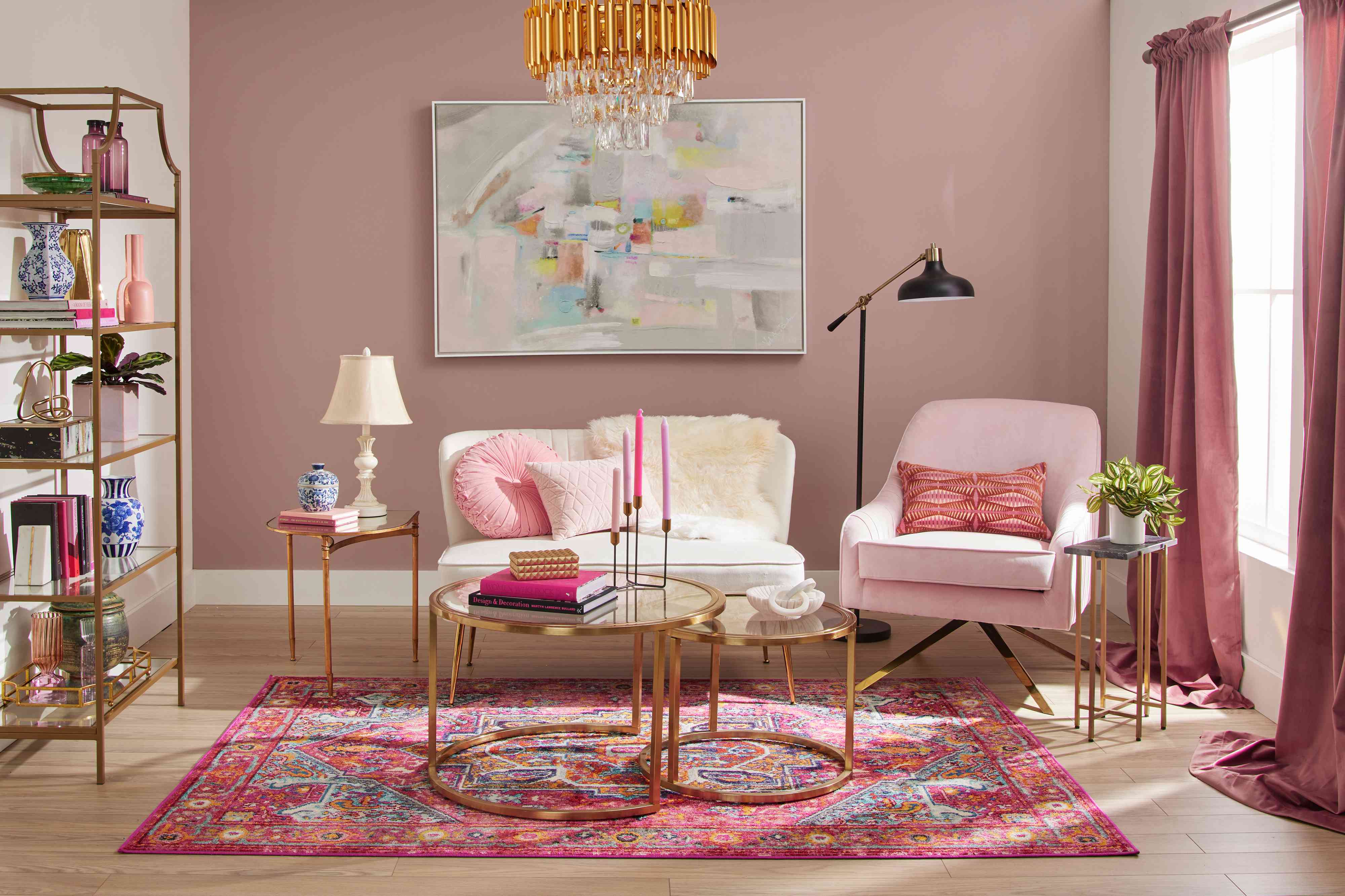 Hollywood Regency / Glam — Qonaq otağı 9