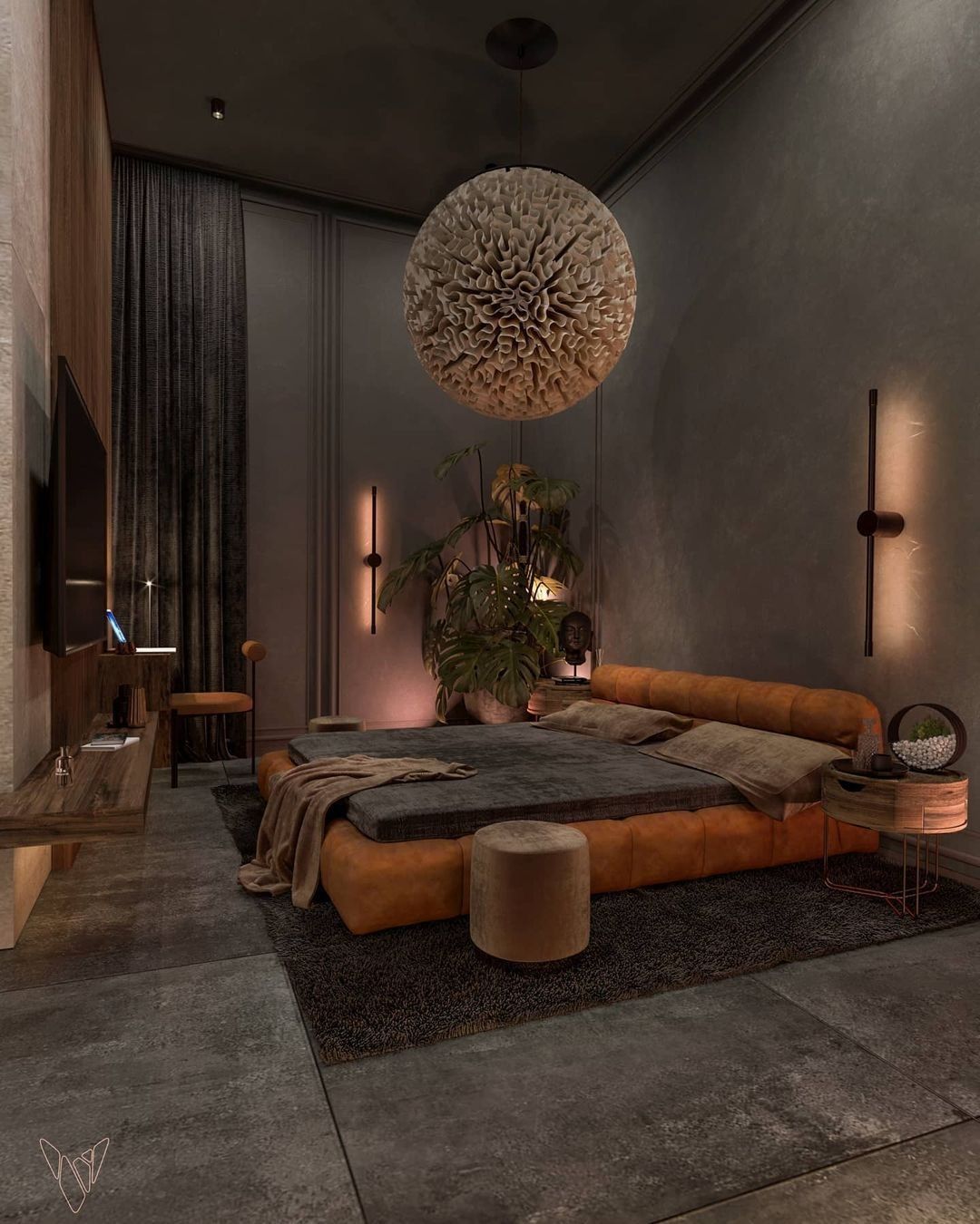 Sənaye / Loft — Yataq otağı 10