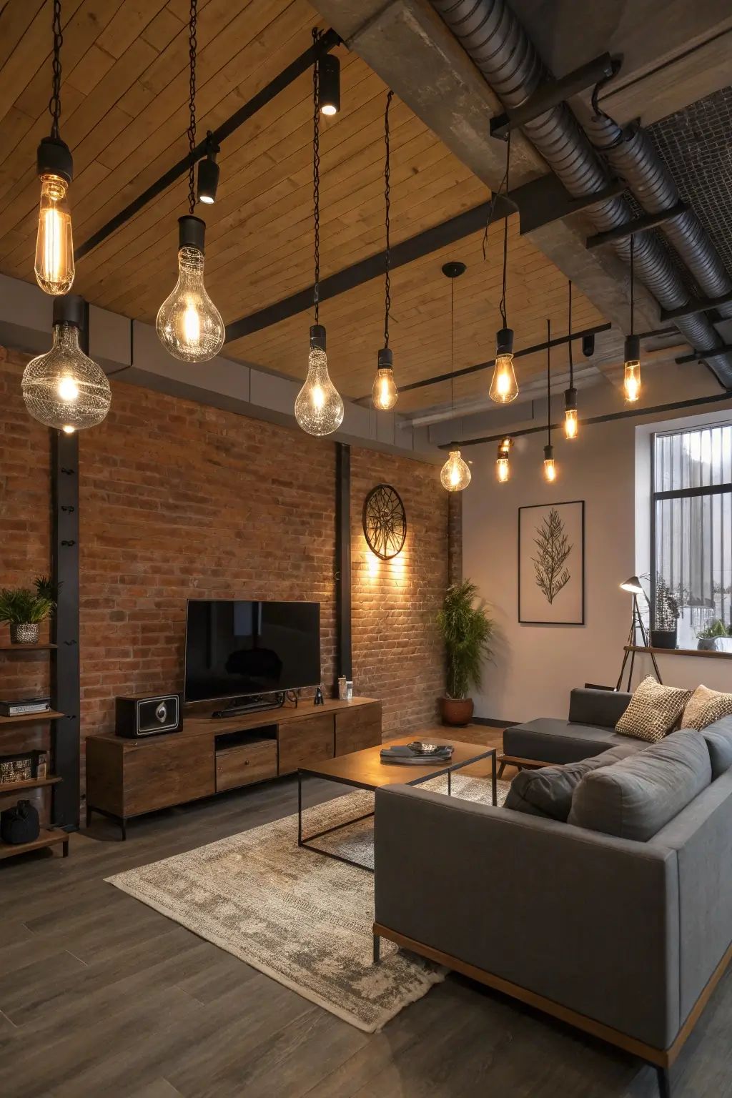 Sənaye / Loft — Qonaq otağı 1