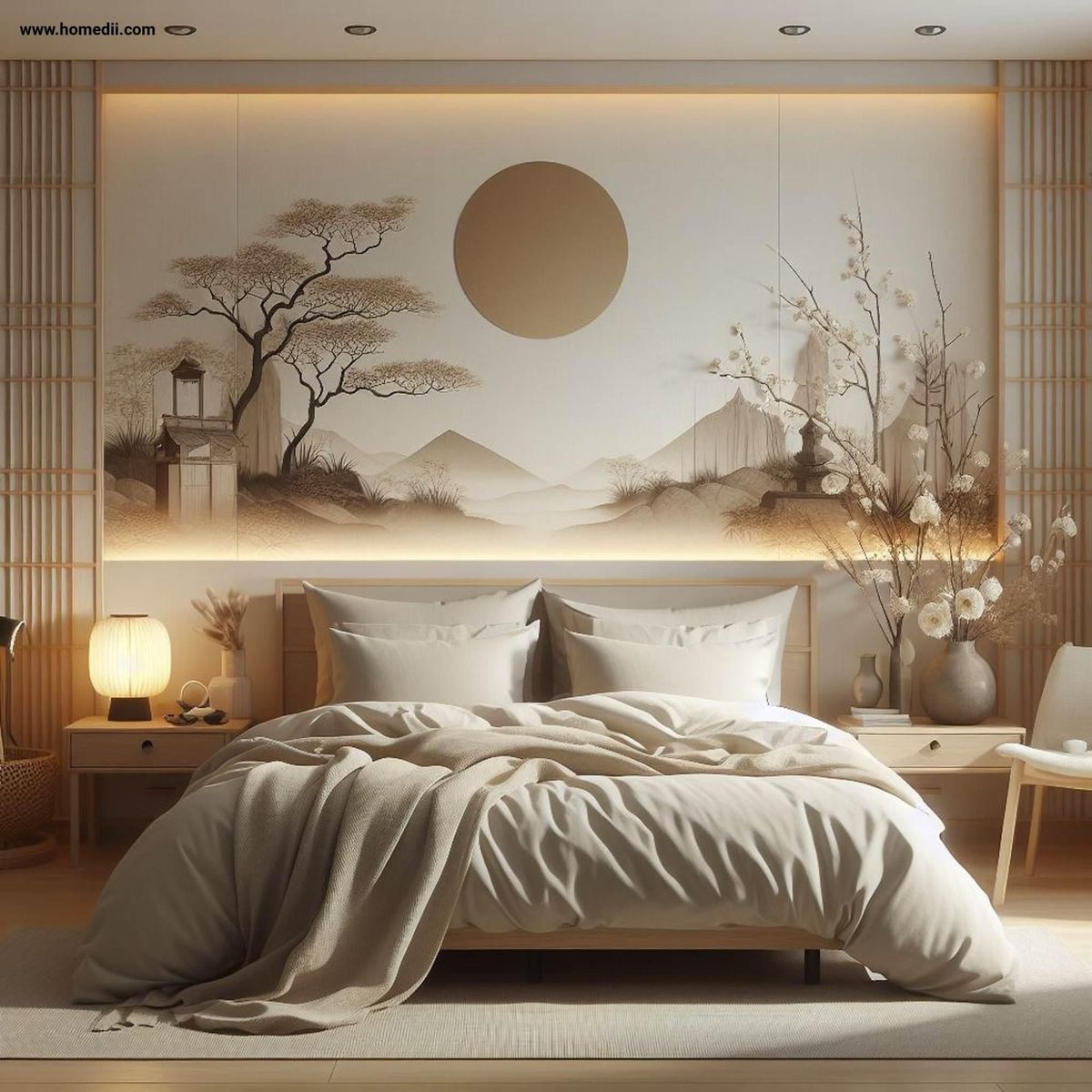 Japandi — Yataq otağı 4