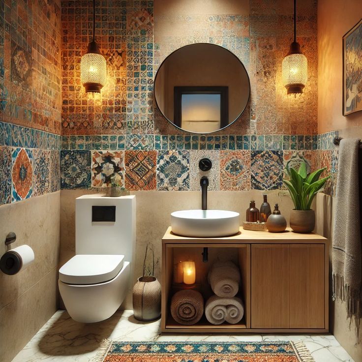 Mid-century müasir — Hamam Tualet 6