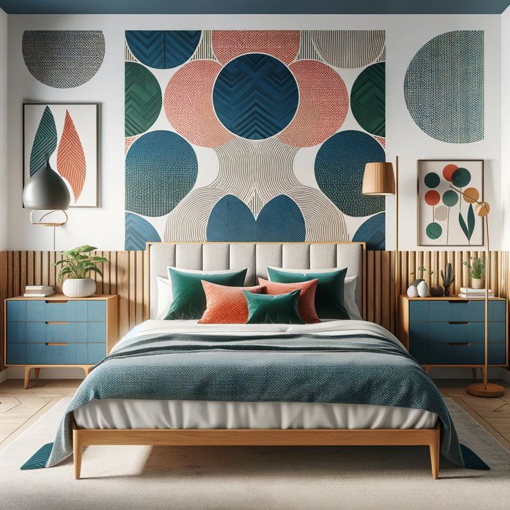 Mid-century müasir — Yataq otağı 1