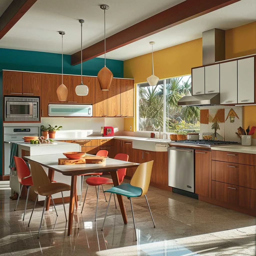 Mid-century müasir — Mətbəx 9