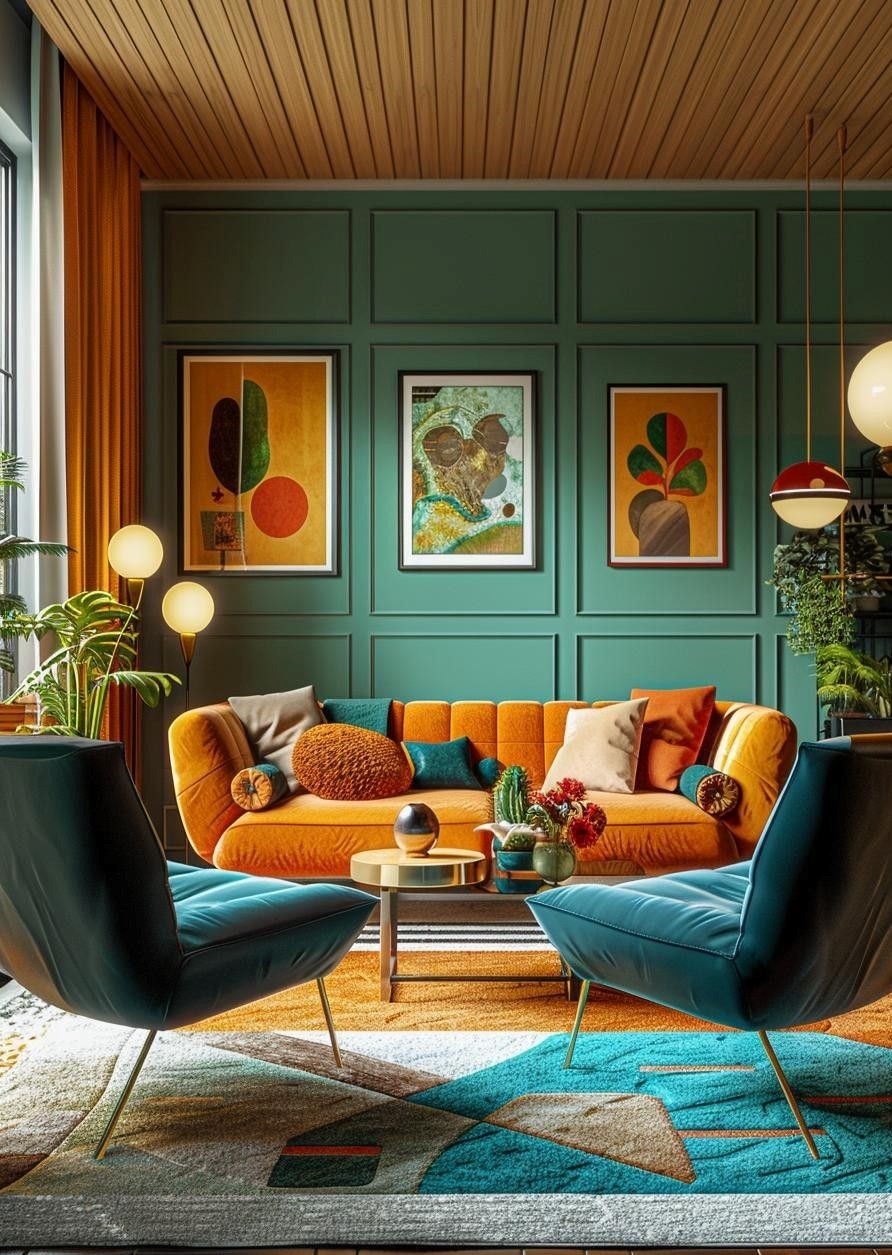 Mid-century müasir — Qonaq otağı 3